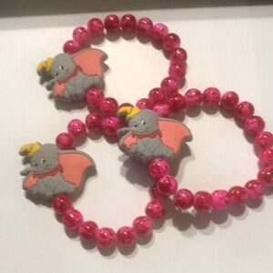 Dumbo the  Elephant Glass Beaded Bracelets